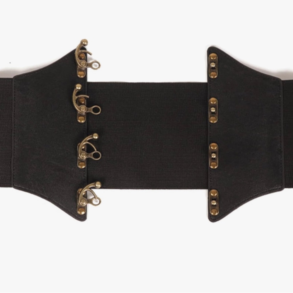 Waist Belt Gothic Cowboy Cowgirl with Metal Buckle Vintage Punk.‎ - Picture 2 of 5
